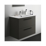 KOMPLEKTAS: Ideal Standard I.Life A vonios spintelė su praustuvu 80cm, Quartz grey matt spalva